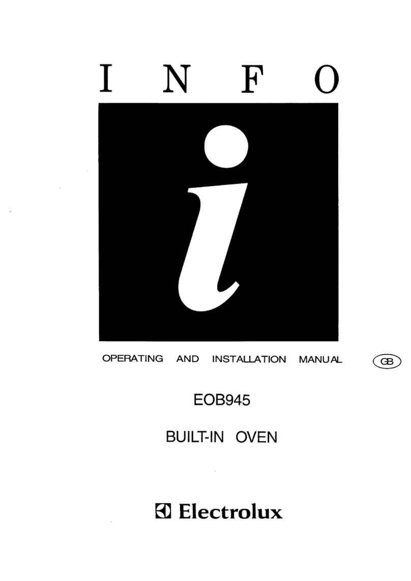 Electrolux EOB945 OPERATING AND INSTALLATION Manual