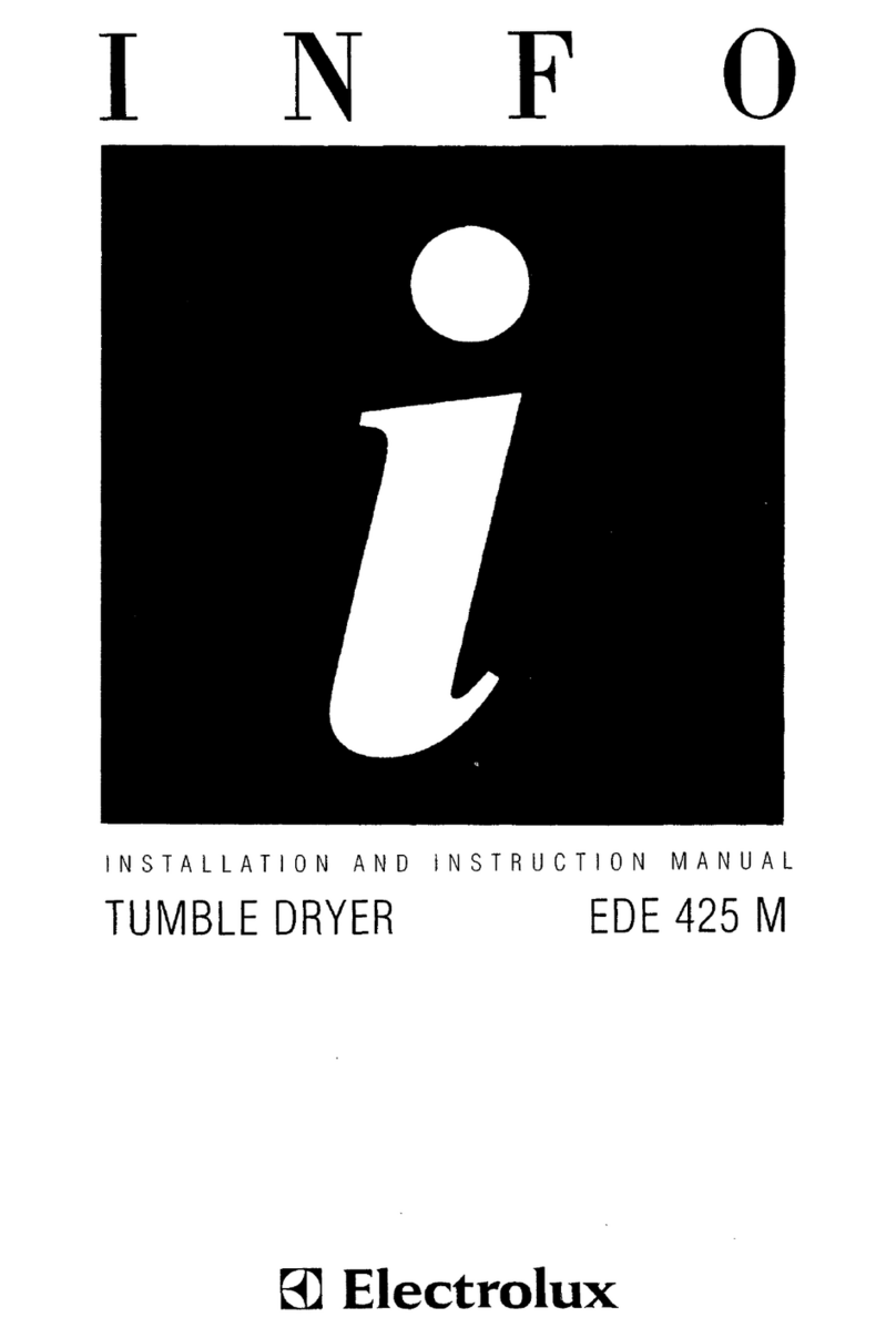 Electrolux EDE 425 M Installation and instruction manual