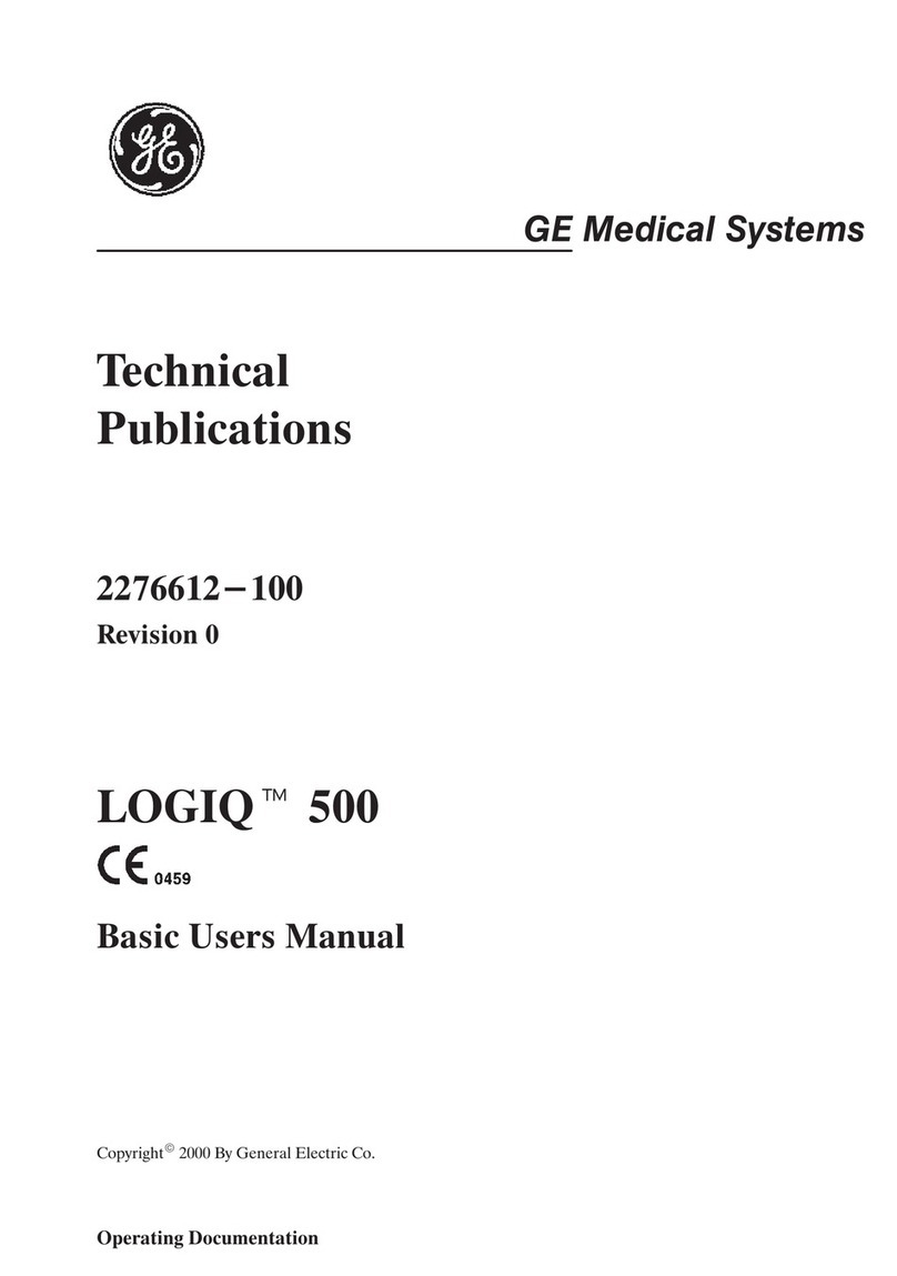 GE Medical Systems 500 user manual