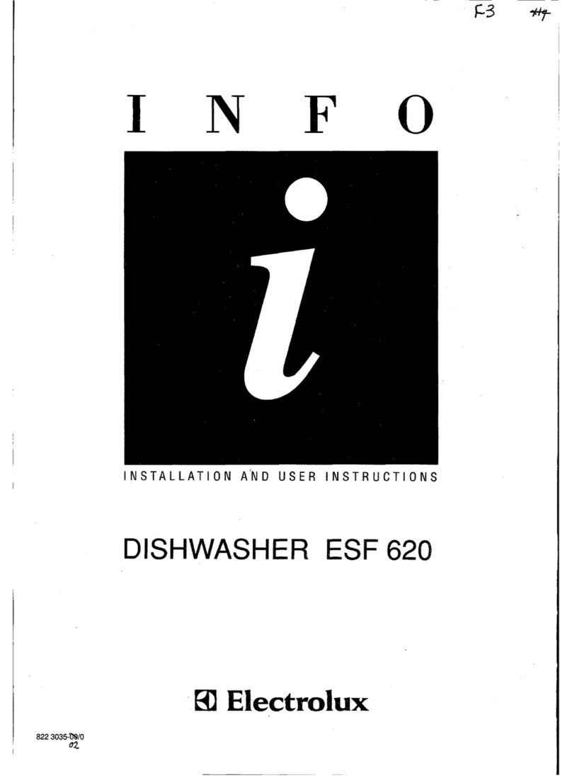 Electrolux ESF 620 Installation and user instructions