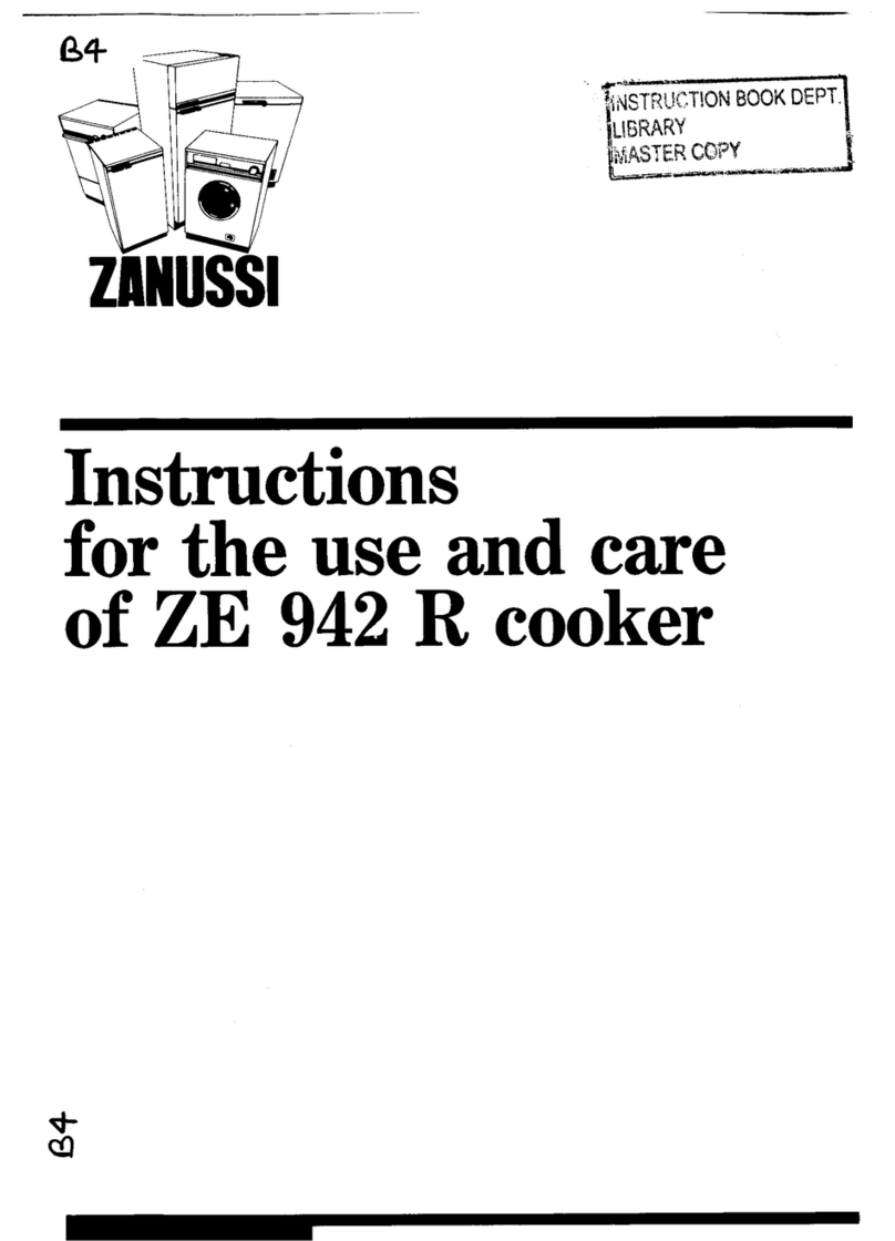 Zanussi ZE 942 R Assembly instructions Zanussi ZE 942 R Assembly instructions