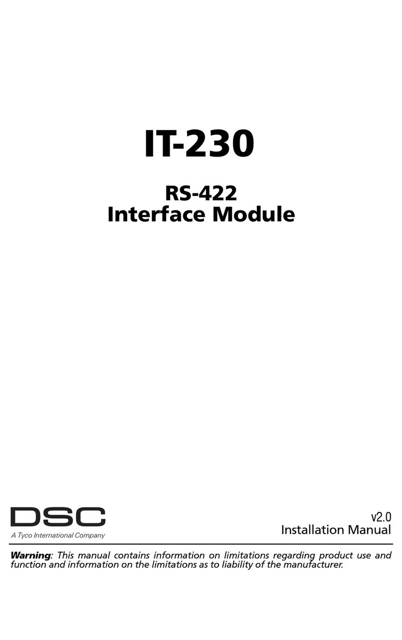 DSC IT-230 installation manual