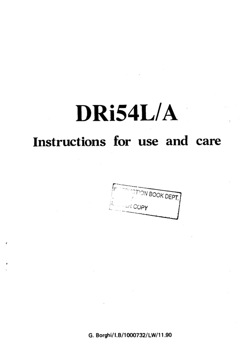 Zanussi DRi54L Assembly instructions