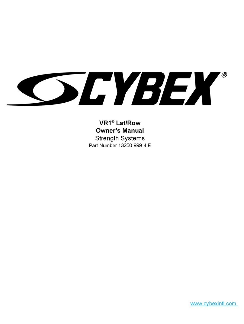 CYBEX VR1 Lat/Row User manual