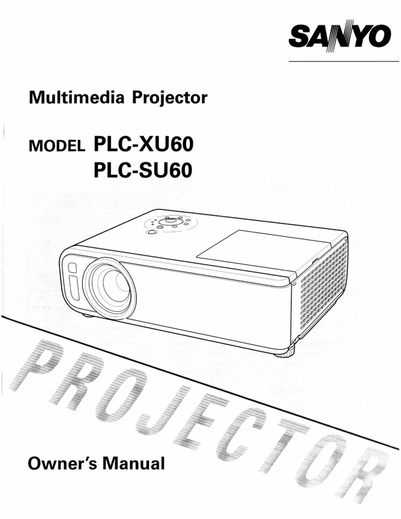 Sanyo PLC-XU60 User manual Sanyo PLC-XU60 User manual