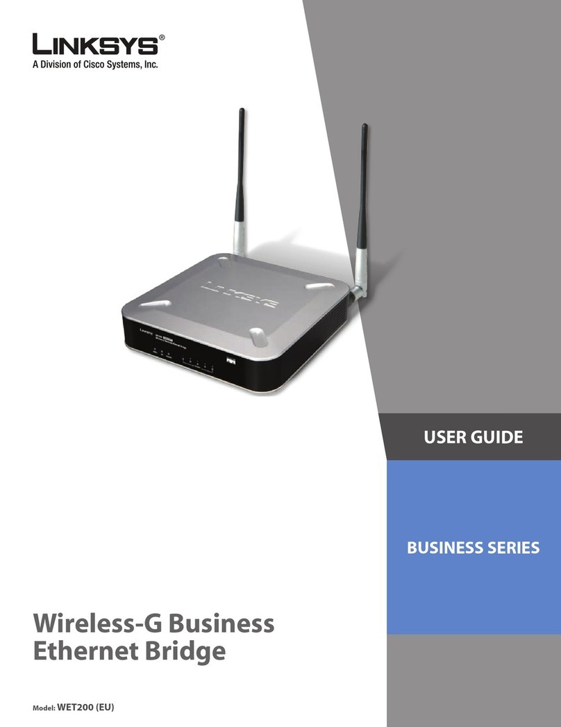 Linksys WET200 - Wireless-G Business Ethernet Bridge User manual
