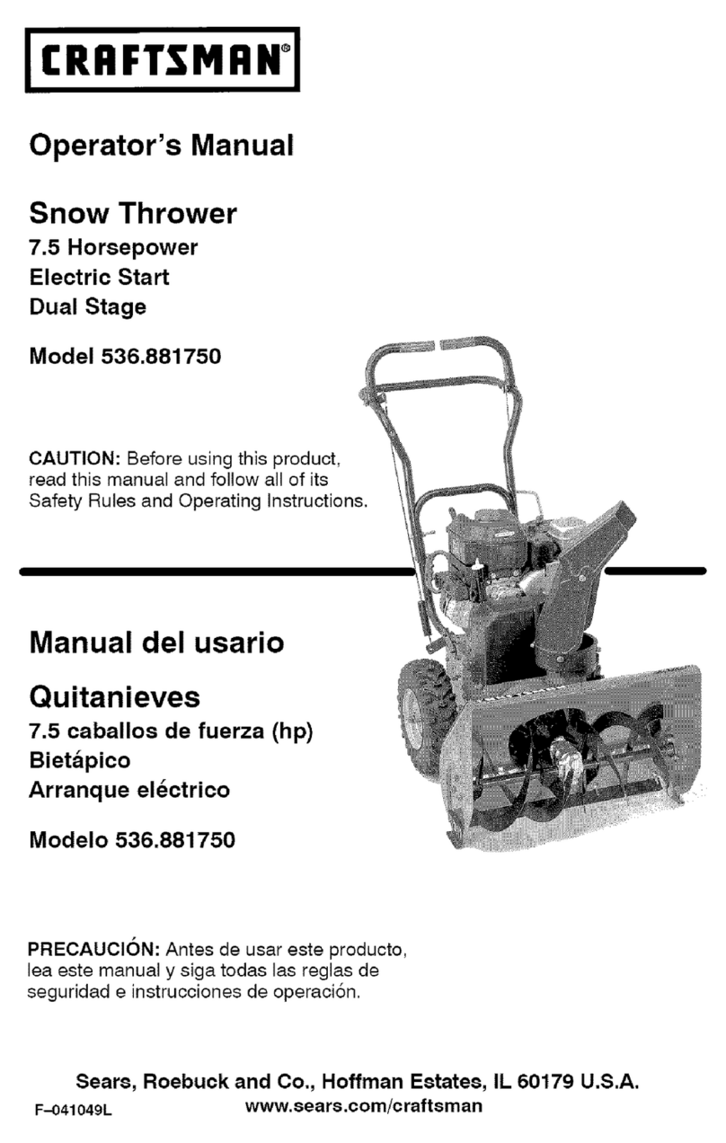 Craftsman 536.881750 Operator's manual