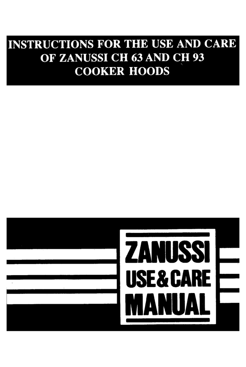 Zanussi CH 93 Instructions for the use and care