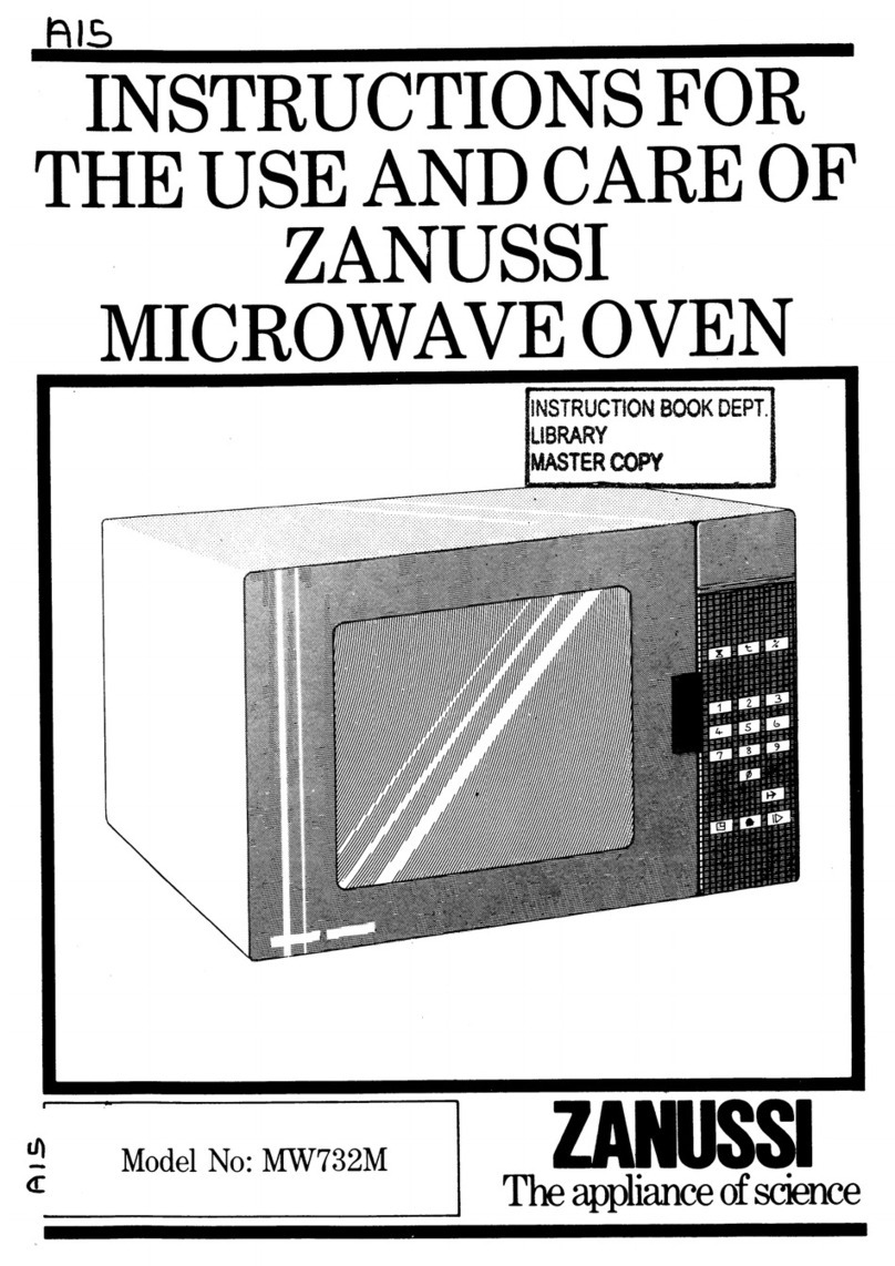 Zanussi MW732M Operating and safety instructions