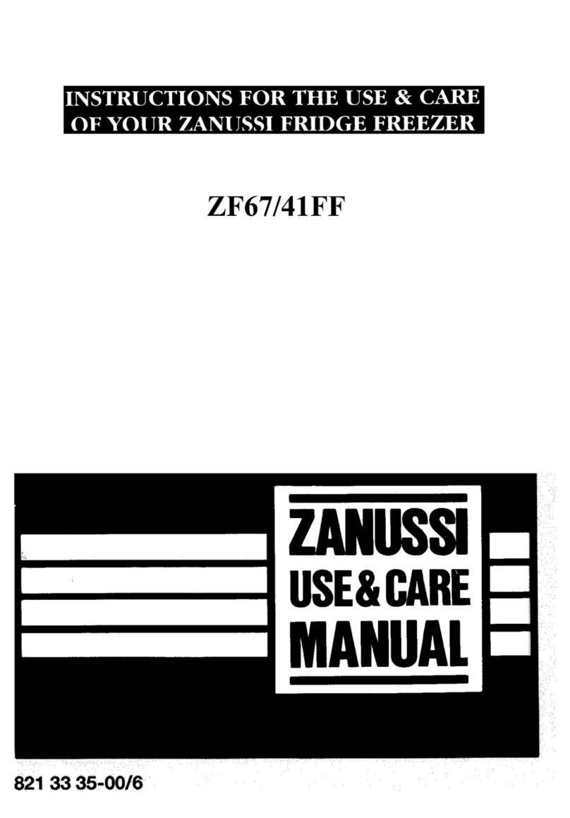 Zanussi ZF67/41FF Instructions for the use & care