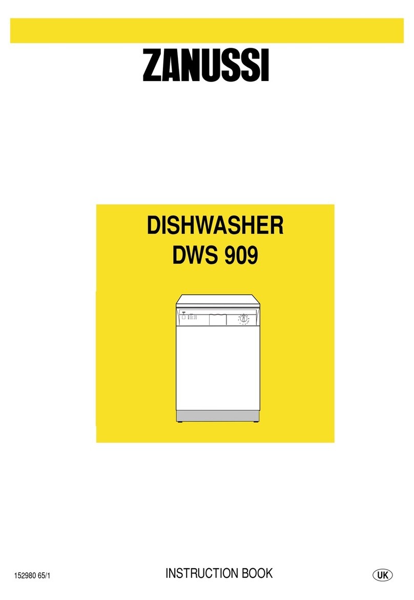 Zanussi DWS 909 Instruction book