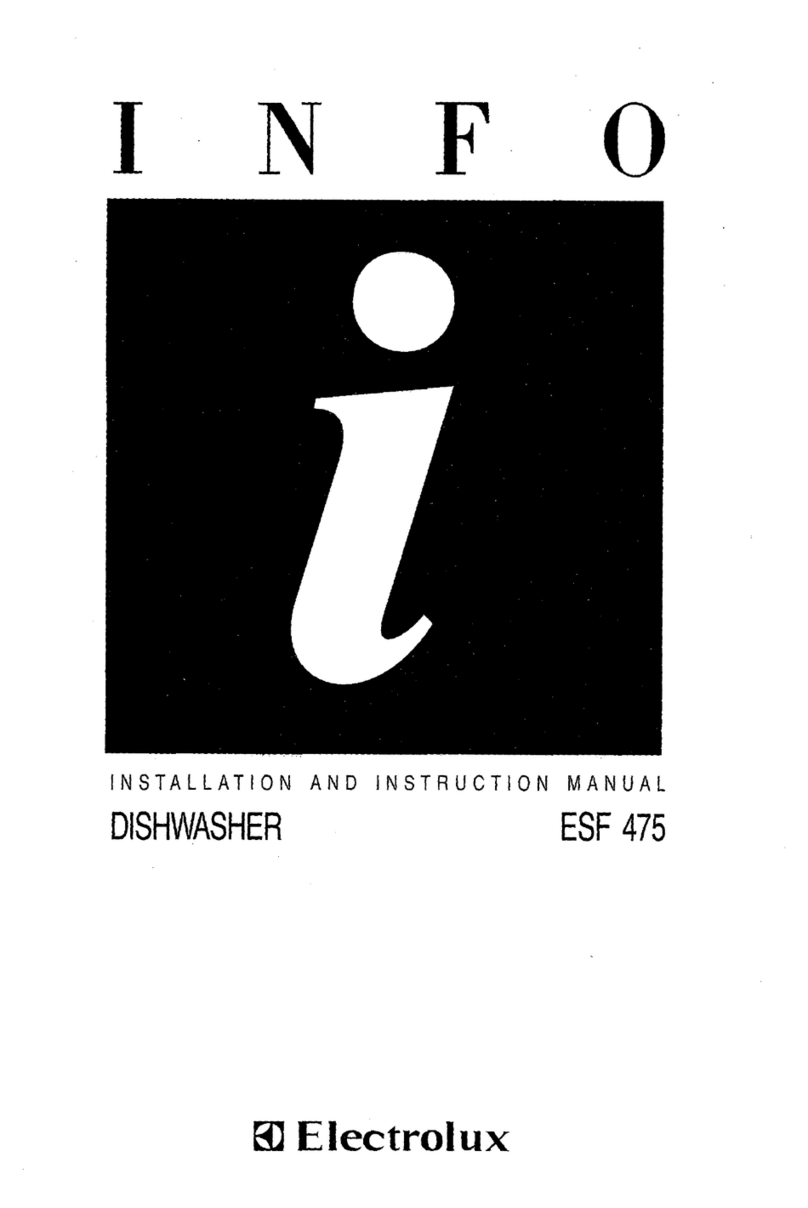 Electrolux ESF 475 Installation and instruction manual