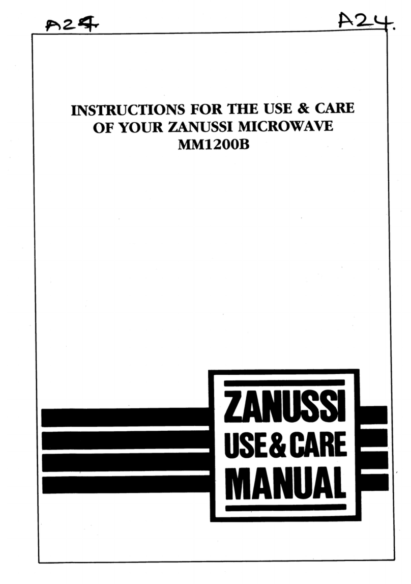 Zanussi MM1200B Instructions for the use & care