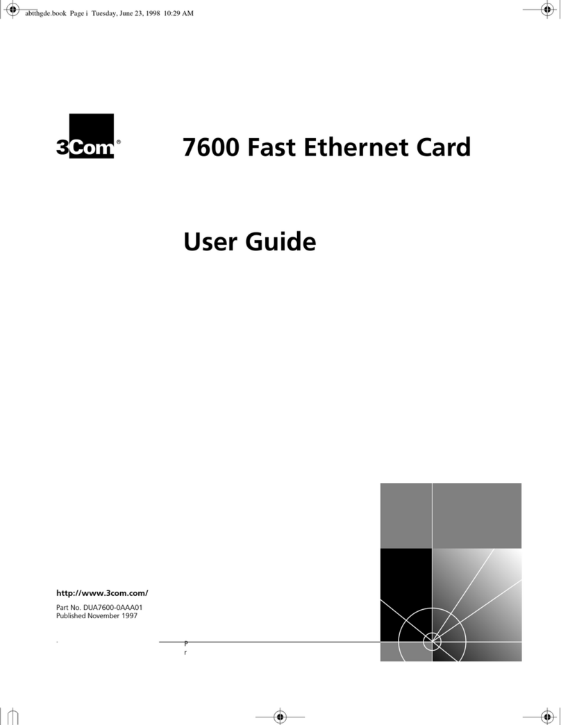 3Com 7600 User manual