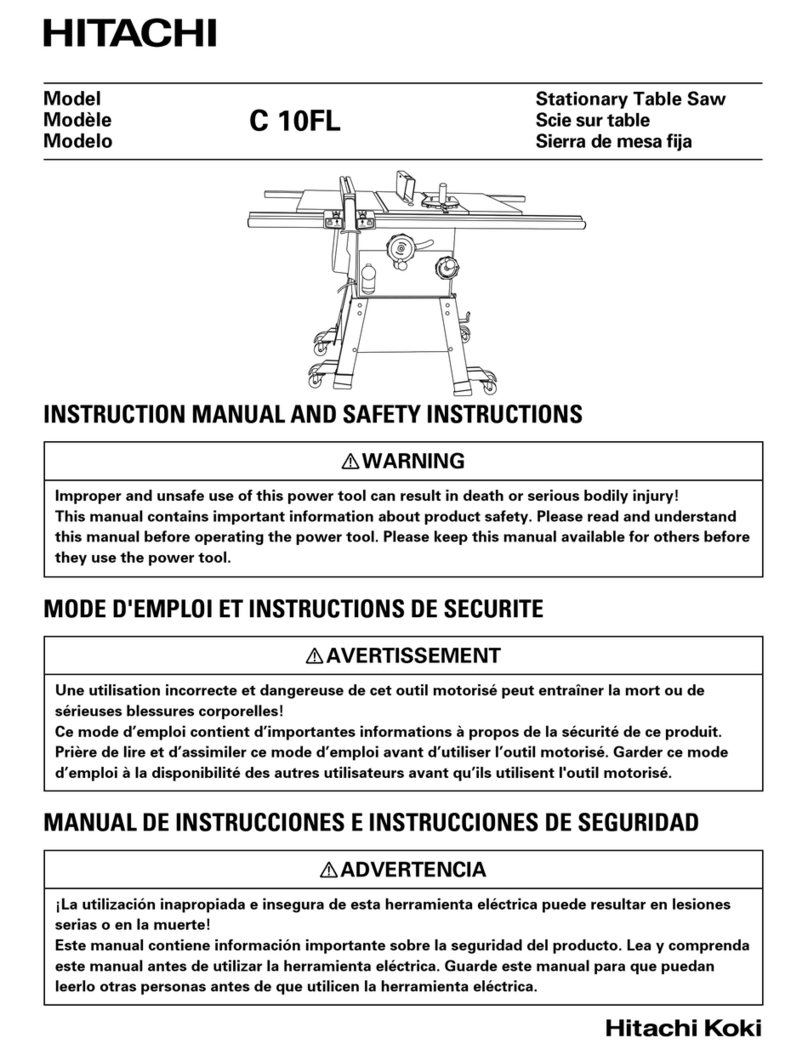 Hitachi C 10FL Instruction manual and safety instructions