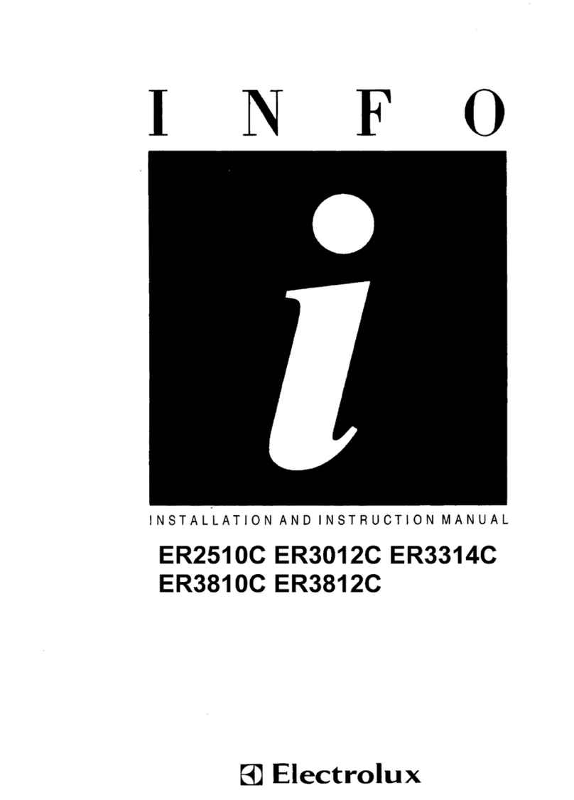 Electrolux ER2510C Installation and instruction manual