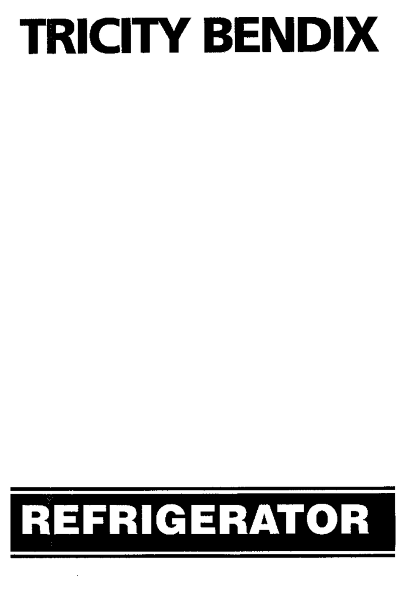Tricity Bendix Refrigerator User manual Tricity Bendix Refrigerator User manual