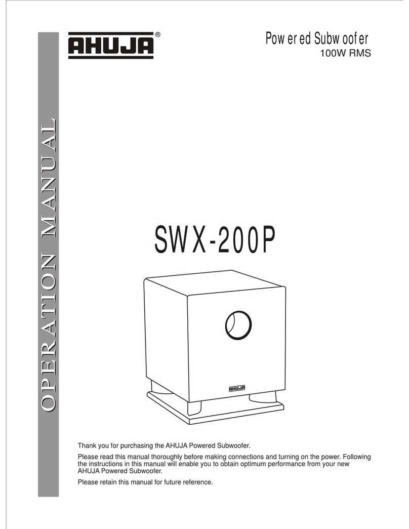 Ahuja SWX-200P Operation manual