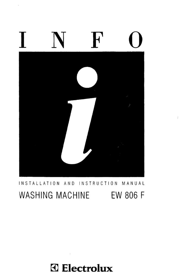Electrolux EW 806 F Installation and instruction manual
