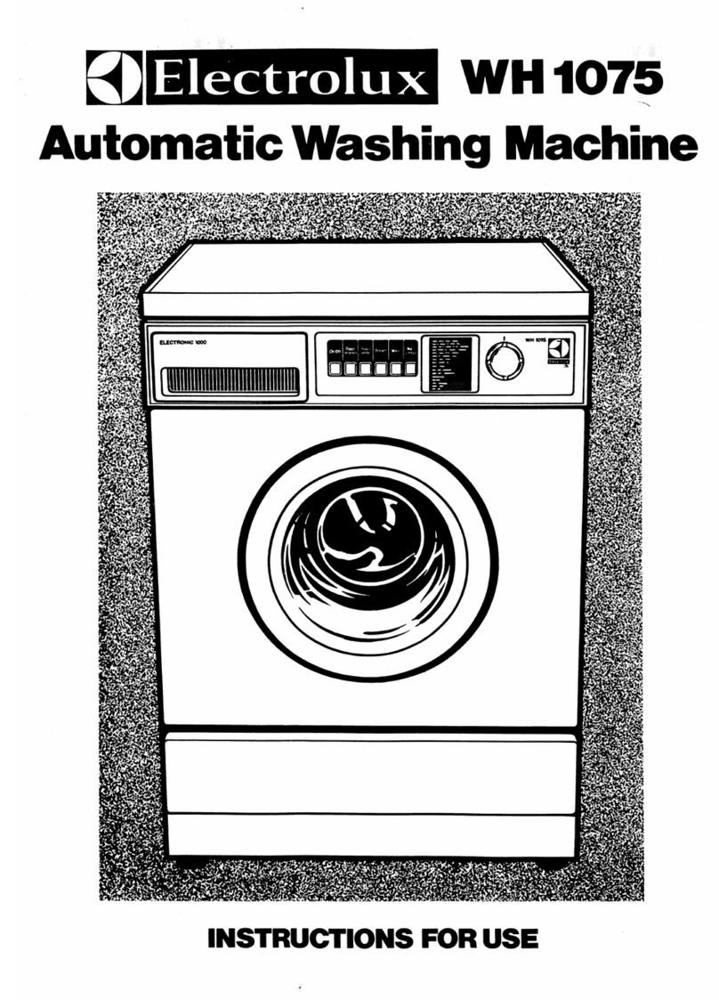 Electrolux WH 1075 User manual
