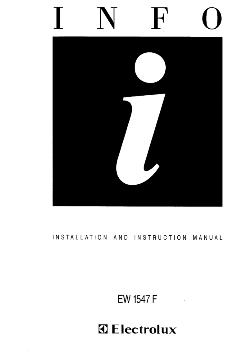 Electrolux EW 1547 F Installation and instruction manual