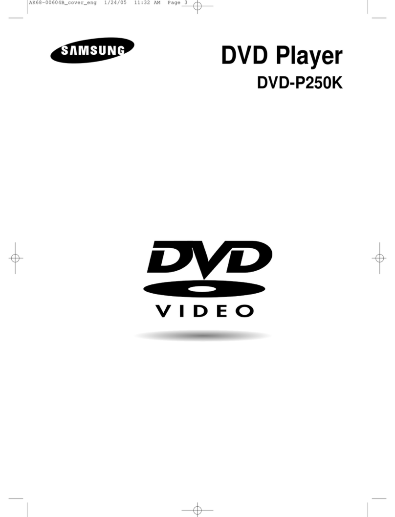 Samsung DVD-P250K instruction manual