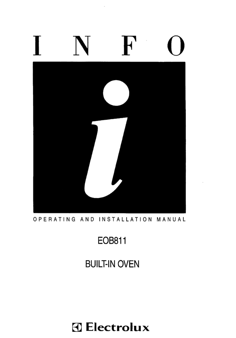 Electrolux EOB811 OPERATING AND INSTALLATION Manual