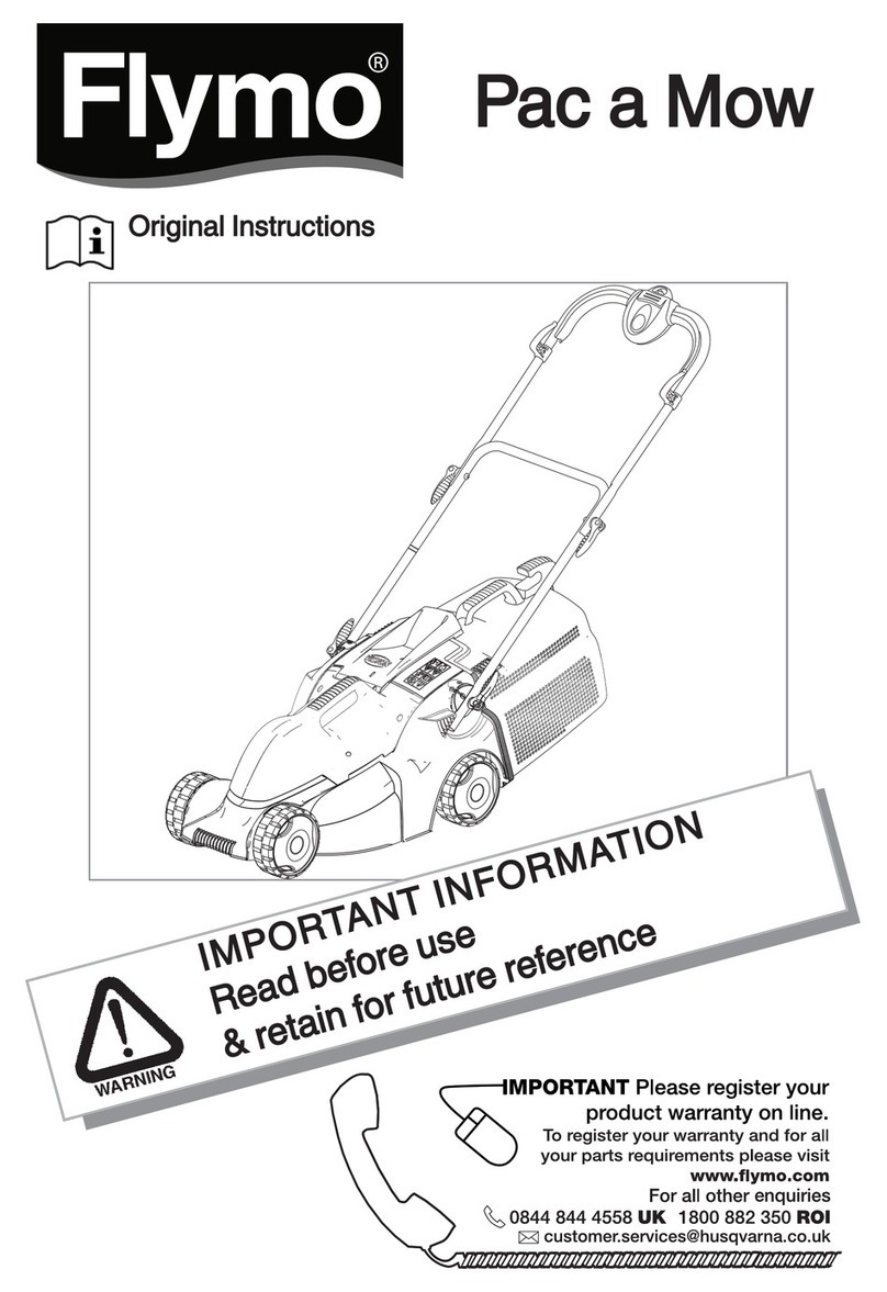 Flymo Pac a Mow User manual