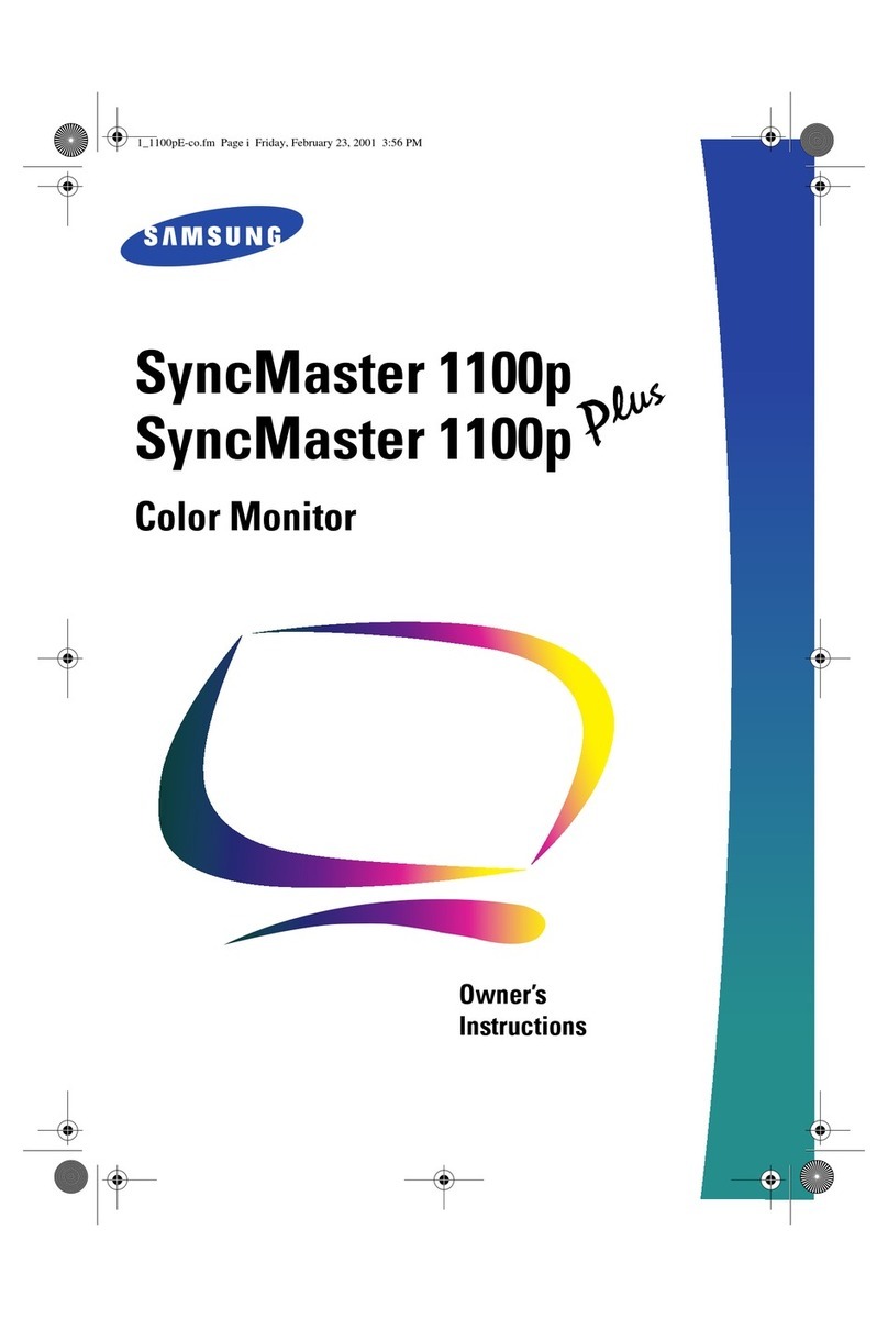 Samsung SyncMaster 1100p Plus User manual
