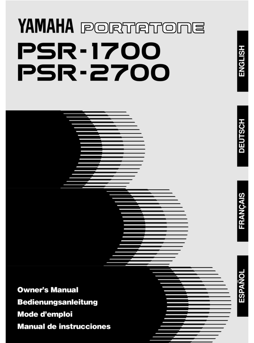 Yamaha PortaTone PSR-1700 User manual
