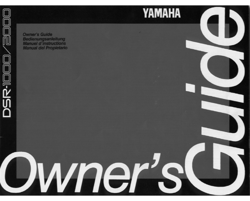 Yamaha Portatone DSR-1000 User manual