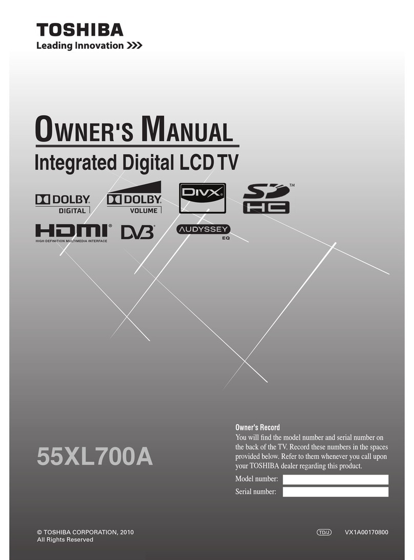Toshiba 55XL700A User manual