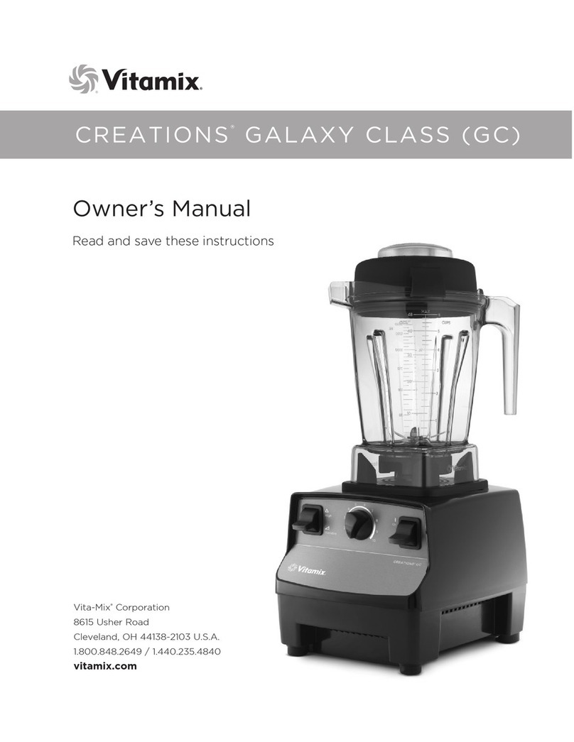 Vitamix Creations Galaxy Class GC owner's manual