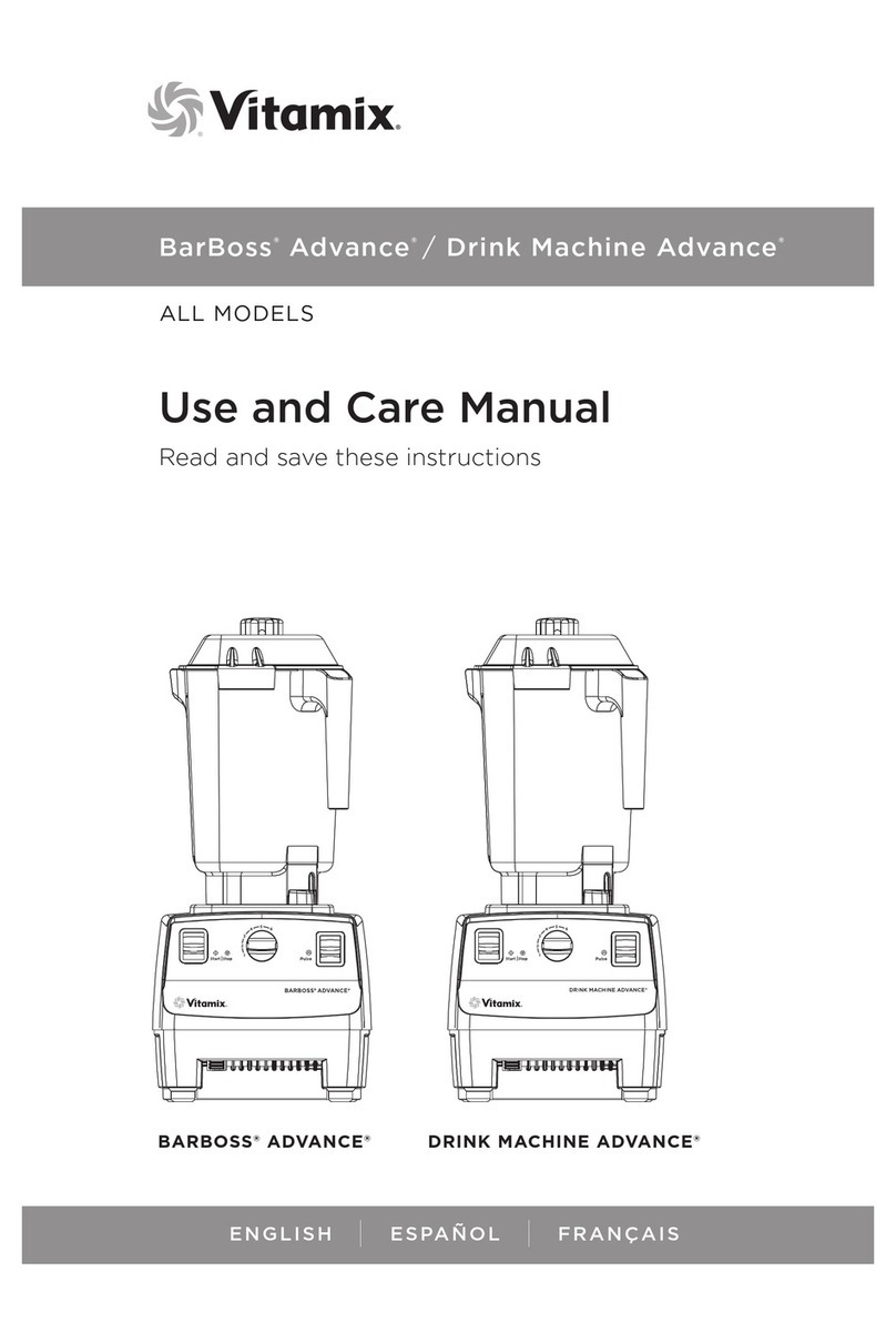 Vitamix BarBoss Advance use and care manual