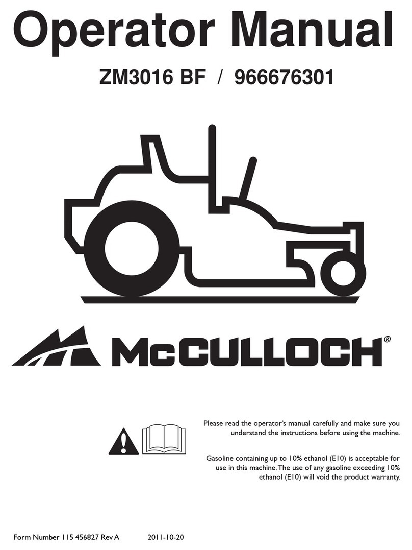 McCulloch ZM3016 BF Operator's manual