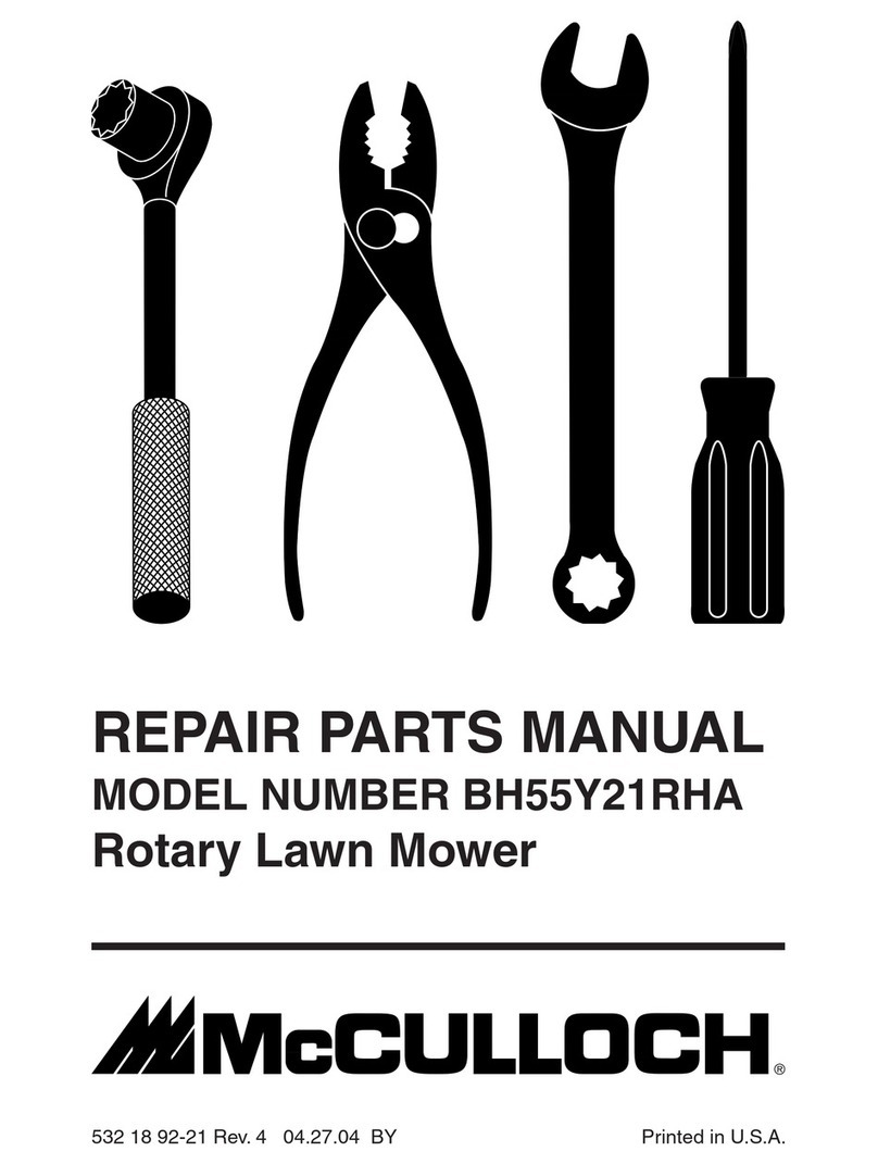 McCulloch BH55Y21RHA Repair parts manual