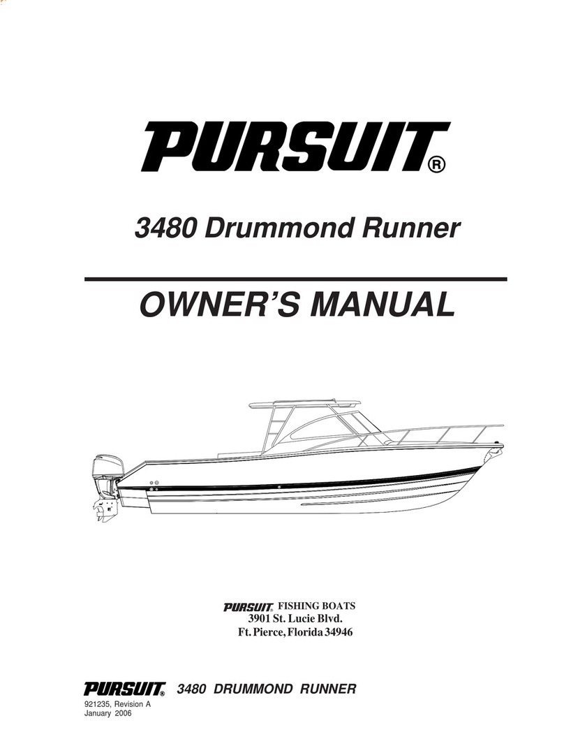 PURSUIT 3480 Drummond Runner owner's manual