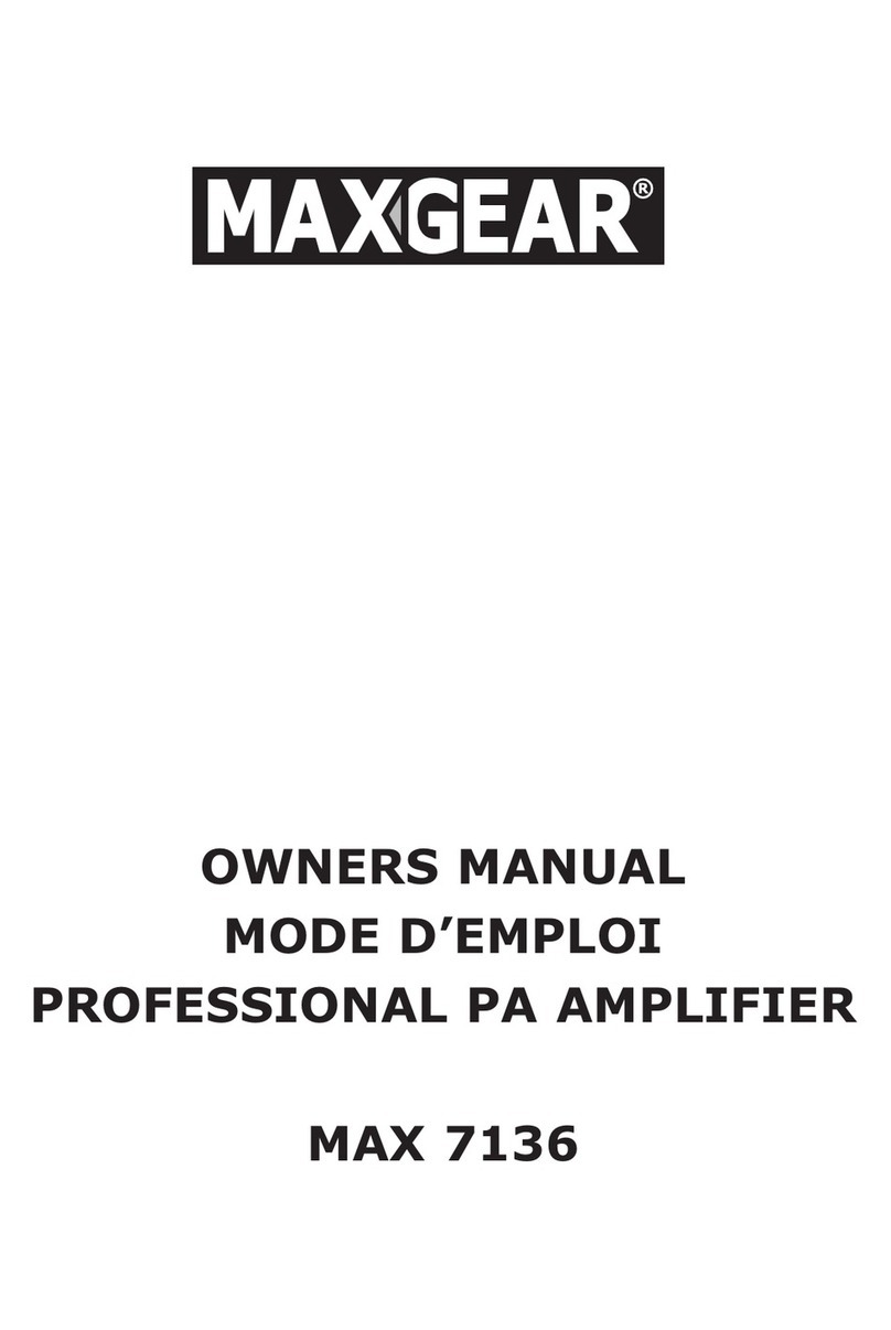 Maxgear MAX 7136 User manual