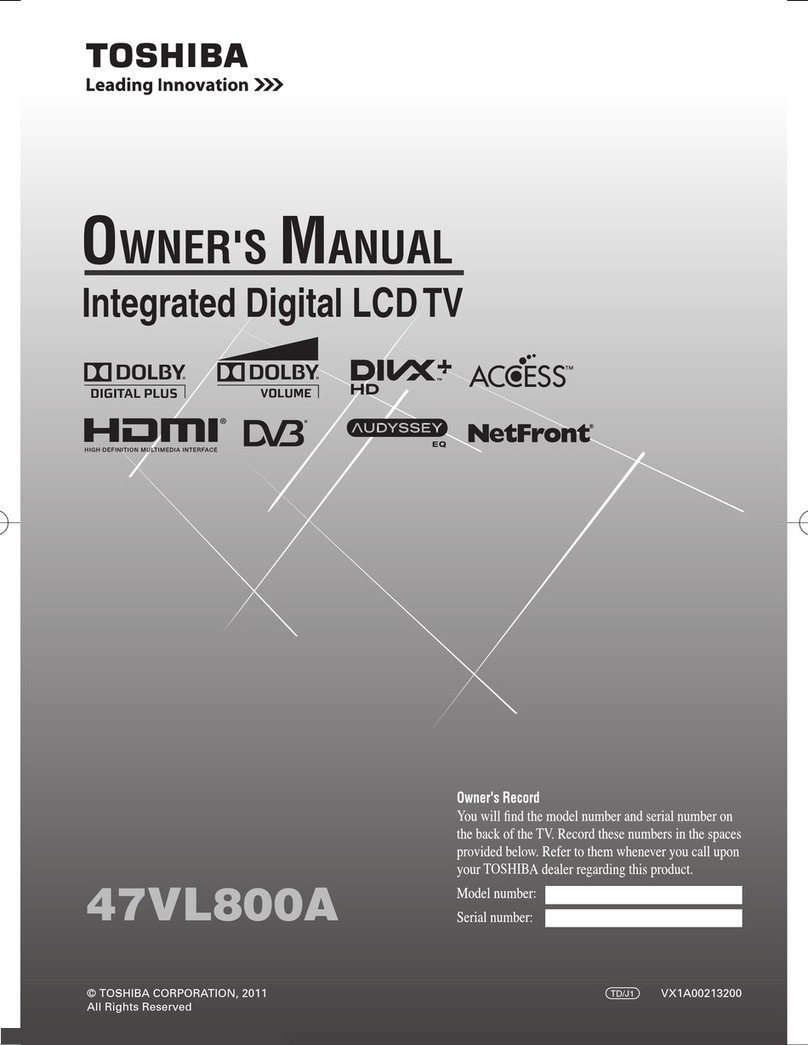 Toshiba 47VL800A User manual