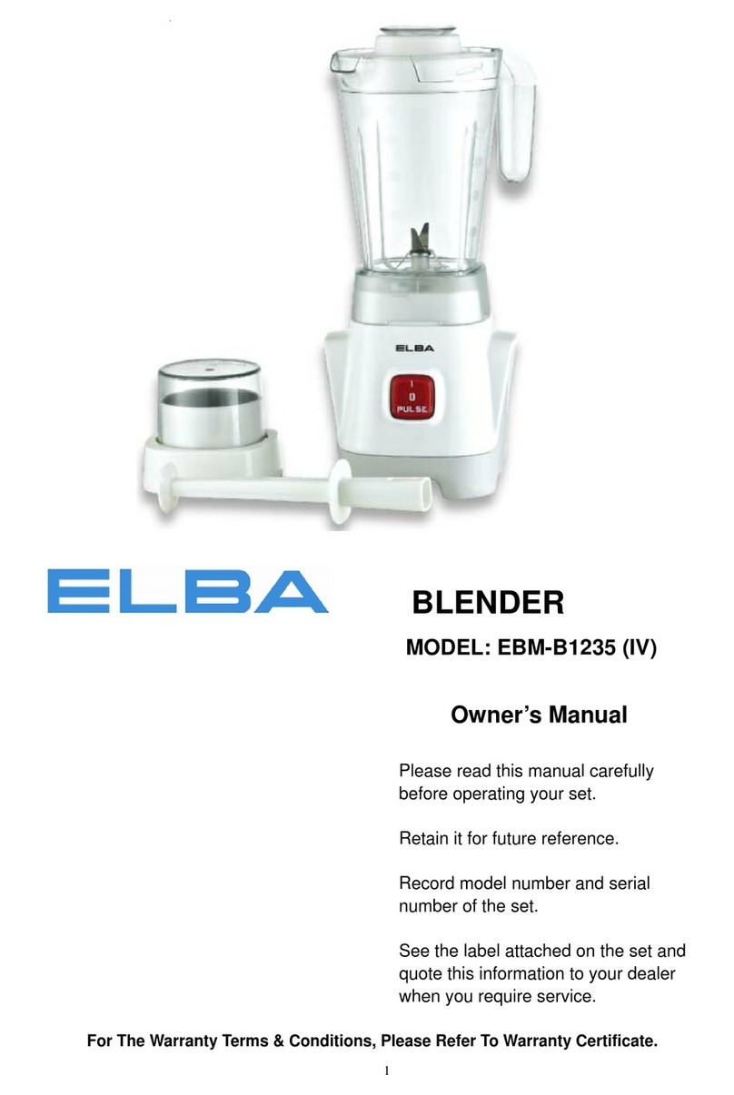 Elba EBM-B1235 owner's manual