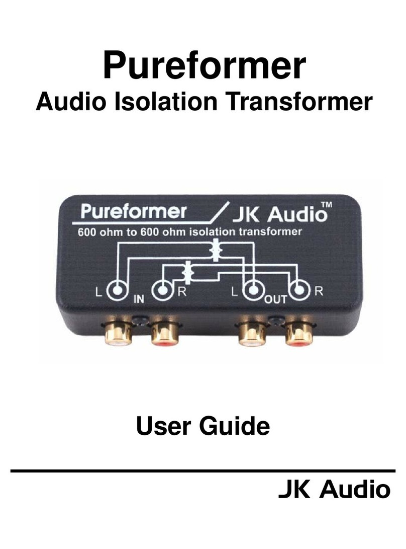 JK Audio Pureformer user guide