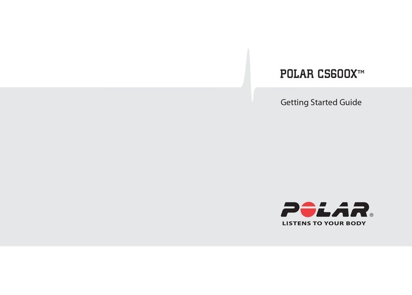 Polar Electro CS600X Getting started guide