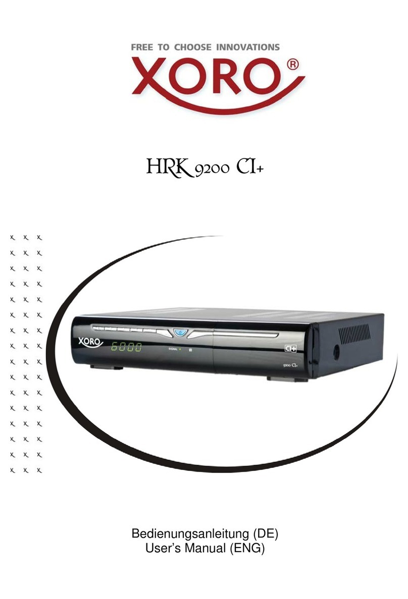 Xoro HRK 9200 CI+ user manual