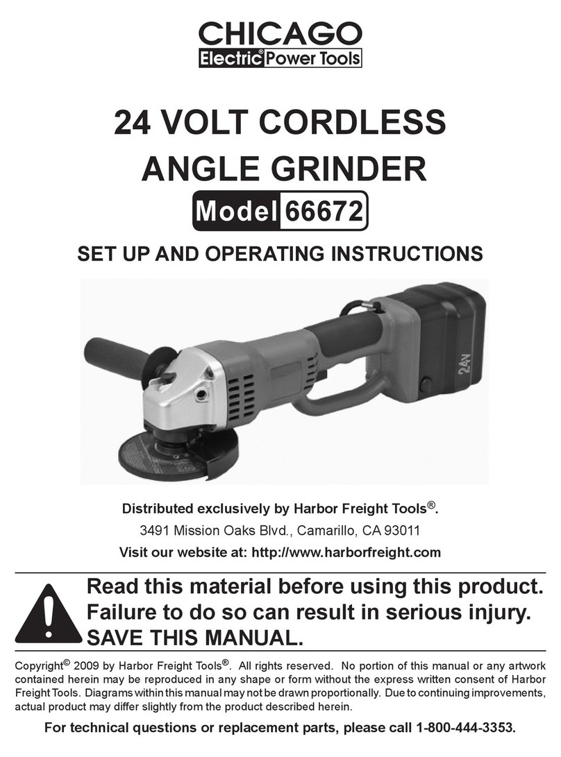 Chicago Electric 66672 Set up and operating instructions