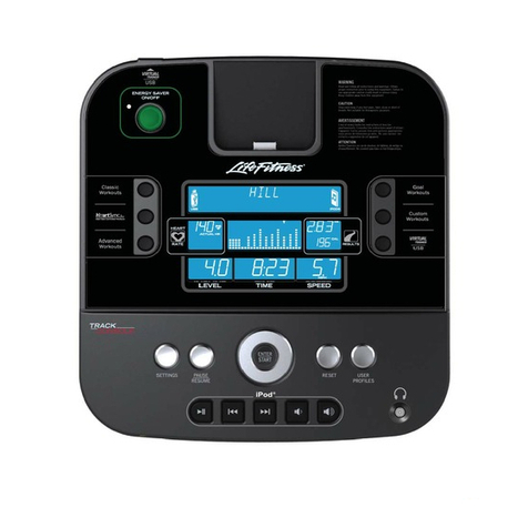 Life Fitness Track Console owner's manual