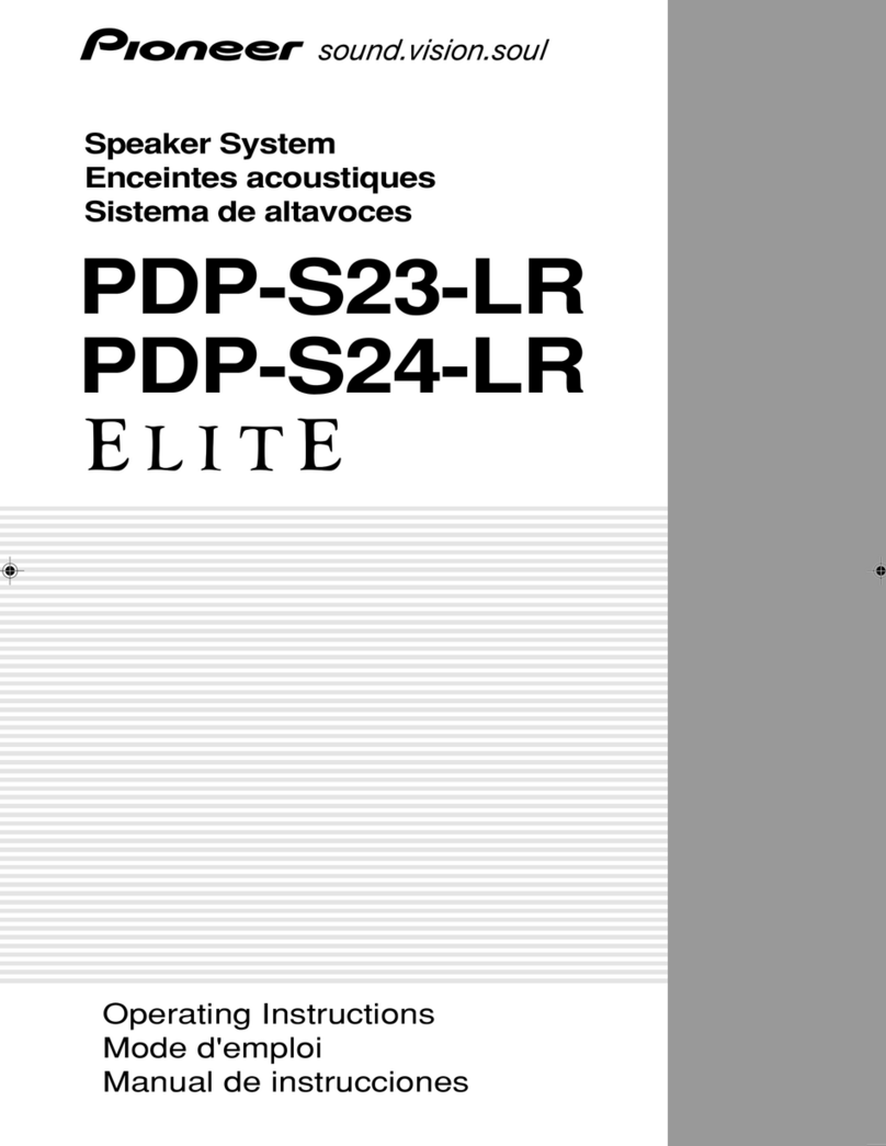 Pioneer Elite PDP-S23-LR User manual