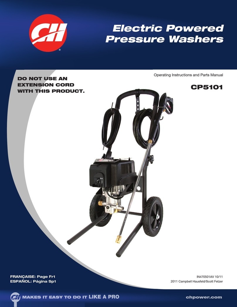 CH CP5101 Operating instructions and parts manual