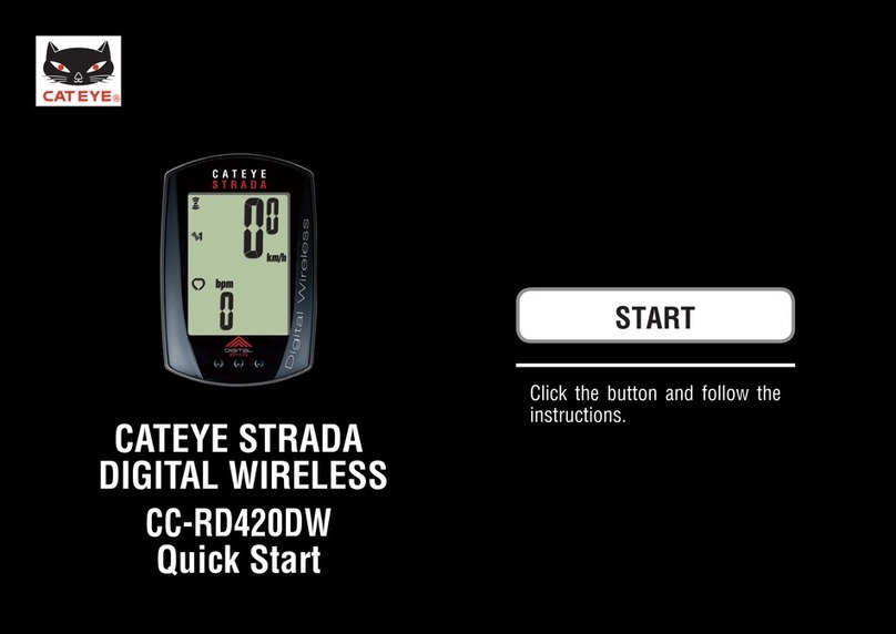 Cateye Strada Digital Wireless CC-RD420DW User manual