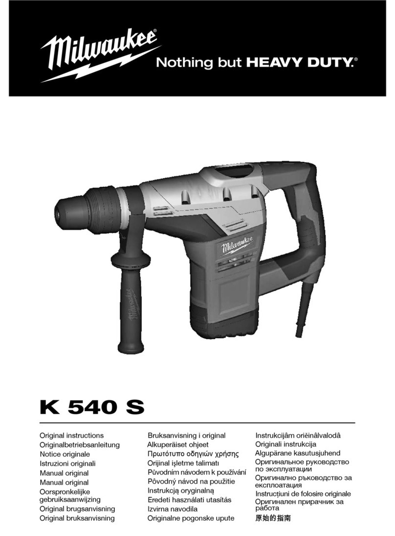 Milwaukee K 540 S Original instructions