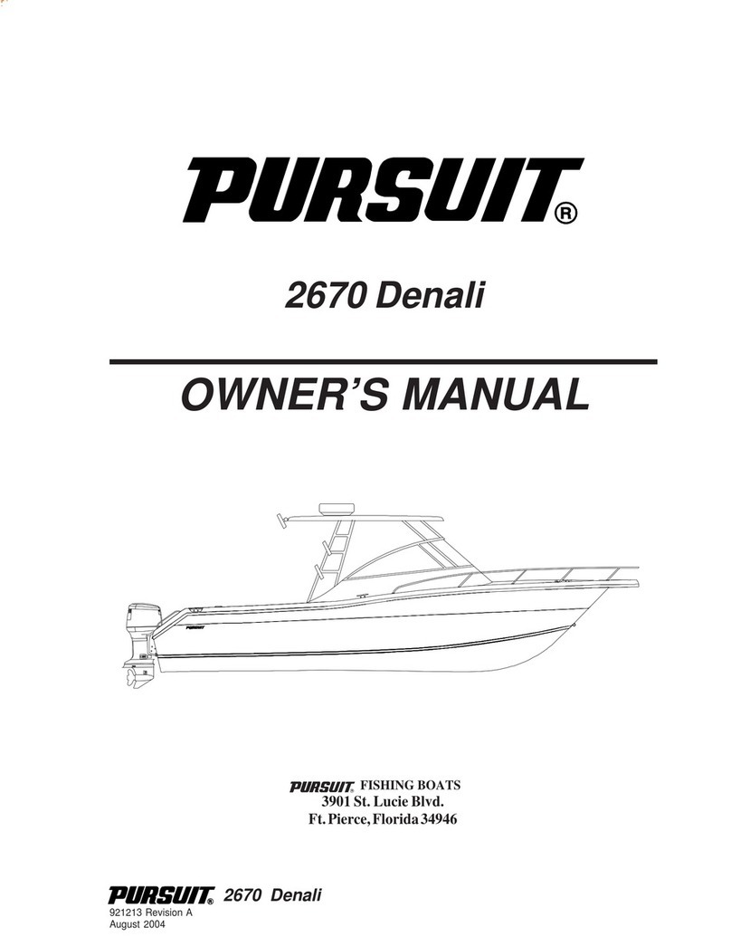 PURSUIT 2670 Denali owner's manual